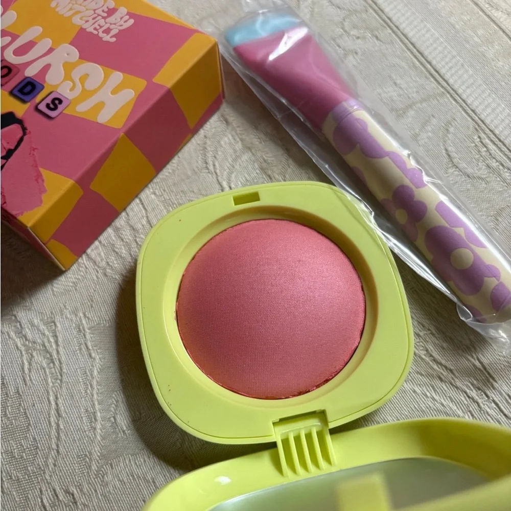 Made By Mitchell Blursh Pods Baked Blush Pure Imagination & Brush Bundle BNIB